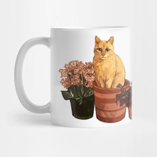 Flower Pot Cat Mug